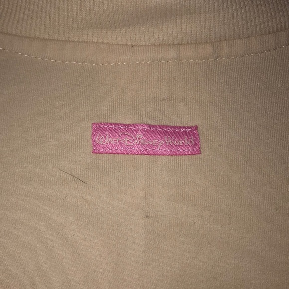 Walt Disney World XL cream zip up jacket EUC - Picture 4 of 5